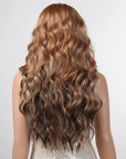 Perruque Synthétique Blonde Ombré Châtain Longue - Blandine