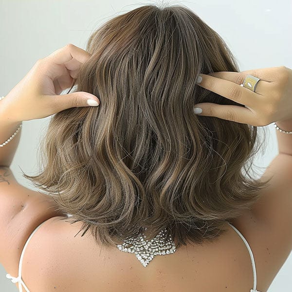 Perruque Synthétique Brune Carré Court - Maelle