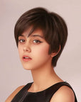 Perruque Synthétique Brune Carré Court - Sinead
