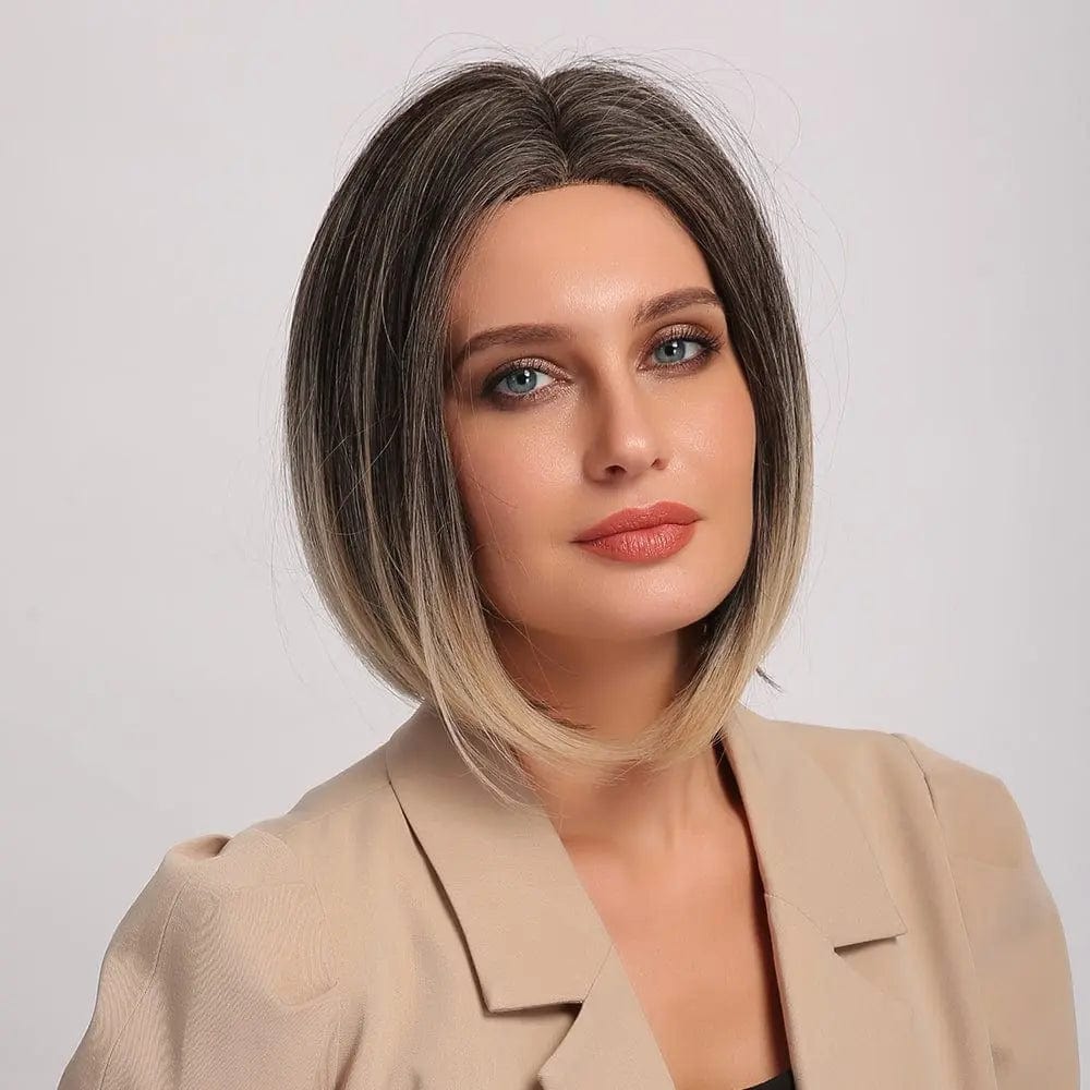 Perruque Synthétique Brune Carré Court - Blythe