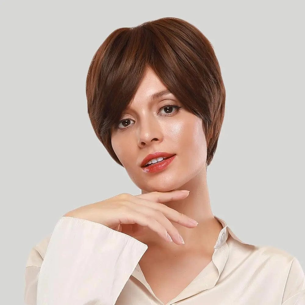 Perruque Synthétique Brune Carré Court - Ursa