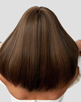 Perruque Synthétique Brune Carré Long - Greta - Perruque Femme