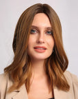 Perruque Synthétique Brune Carré Long - Lilou - Perruque Femme