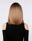 Perruque Synthétique Brune Carré Long - Uma