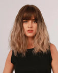 Perruque Synthétique Brune Carré Mi-Long - Xanthe