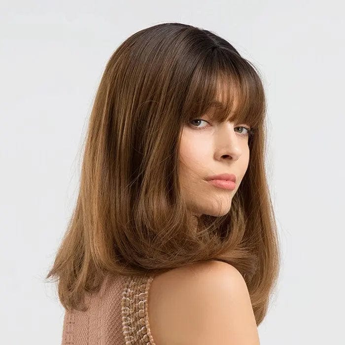 Perruque Synthétique Brune Carré Mi-Long - Ysanne