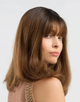 Perruque Synthétique Brune Carré Mi-Long - Ysanne - Perruque Femme