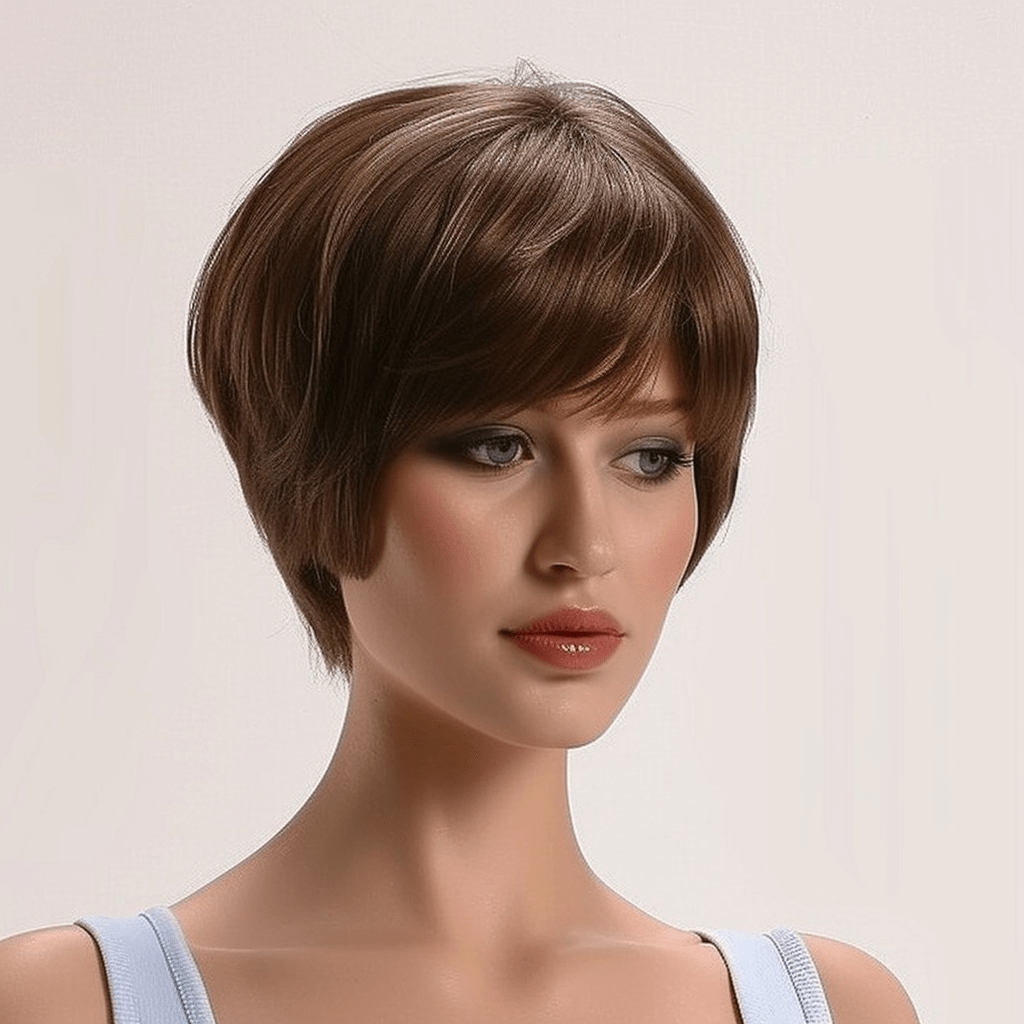 Perruque Synthétique Brune Courte - Juliette