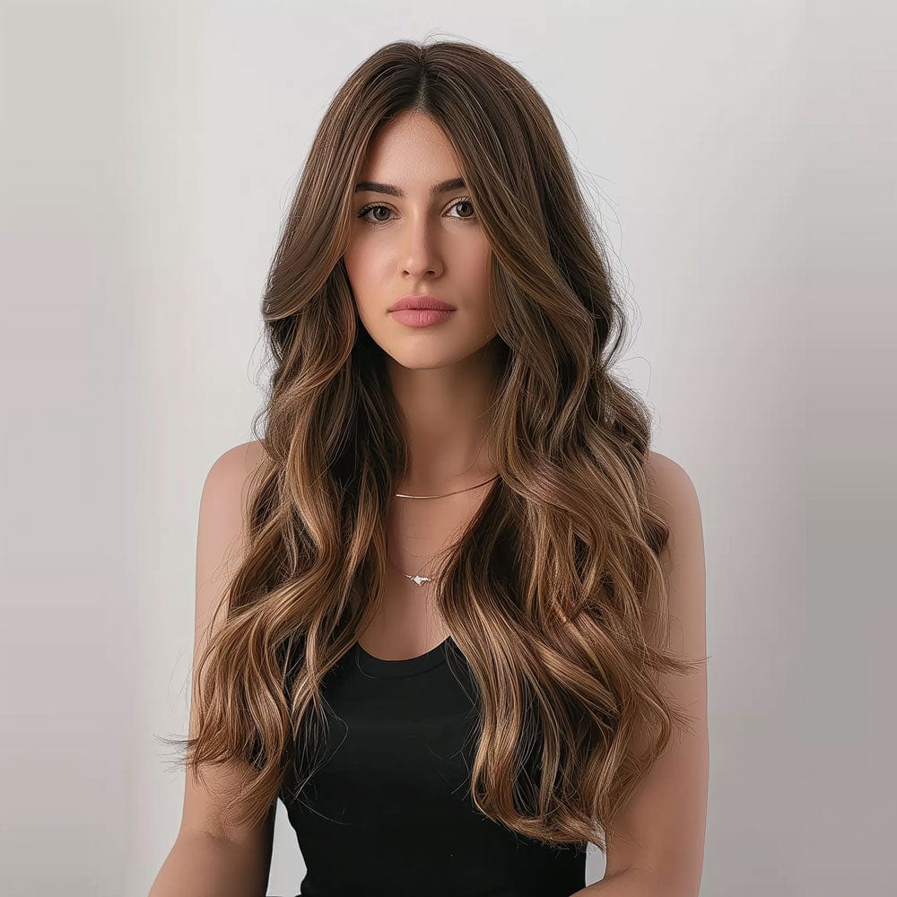 Perruque Synthétique Brune Longue - Belinda