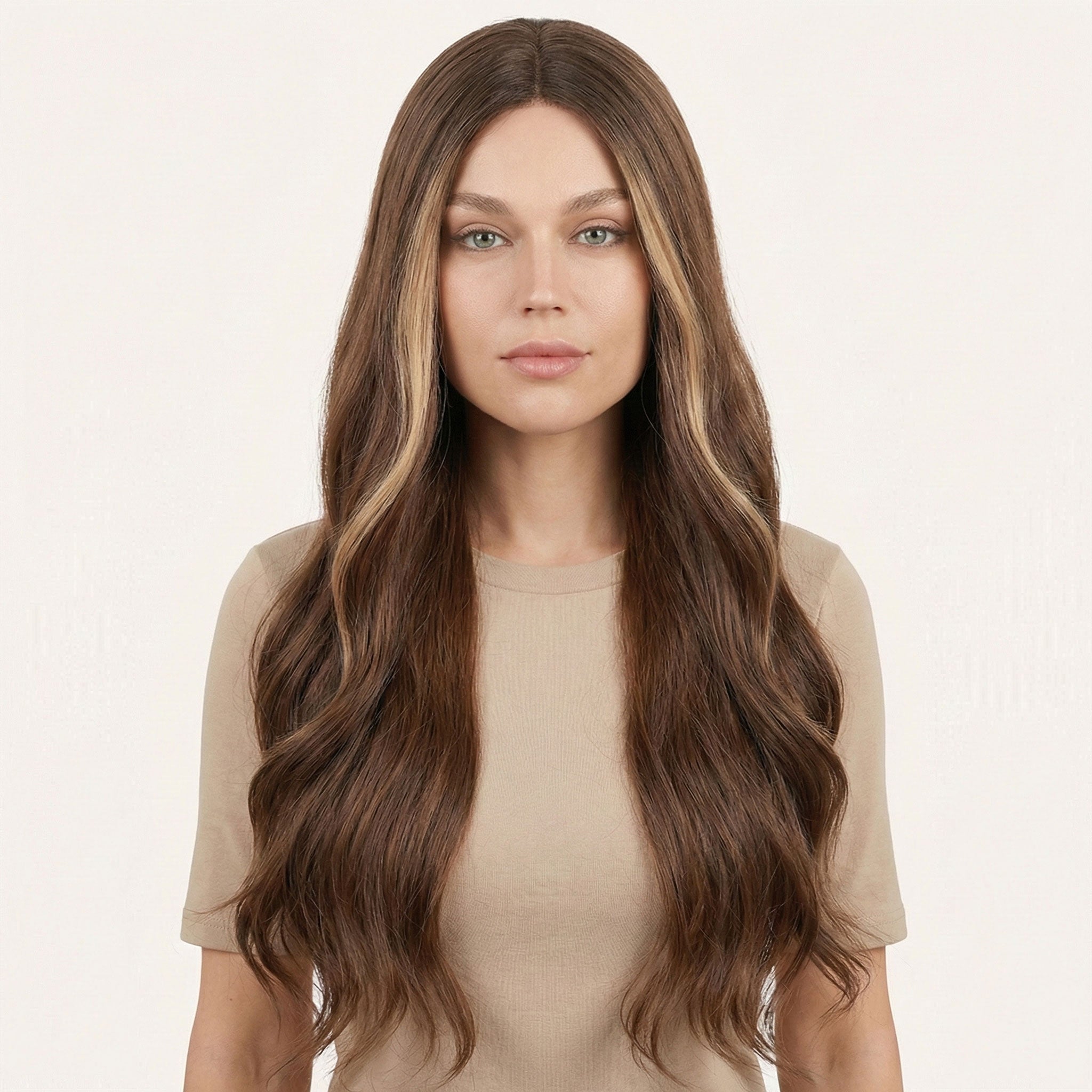 Perruque Synthétique Brune Longue - Fanny