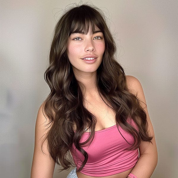 Perruque Synthétique Brune Longue - Jael