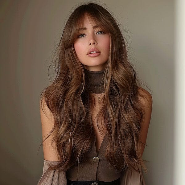 Perruque Synthétique Brune Longue - Janelle