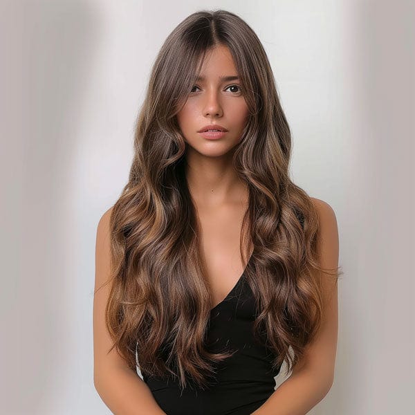 Perruque Synthétique Brune Longue - Sibylle