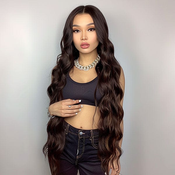 Perruque Synthétique Brune Longue - Wynona