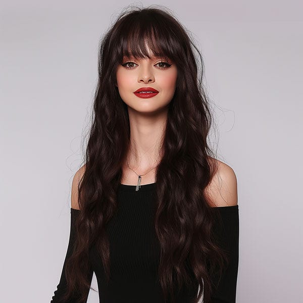 Perruque Synthétique Brune Longue - Zadie