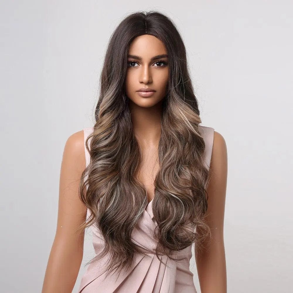 Perruque Synthétique Brune Longue - Aveline