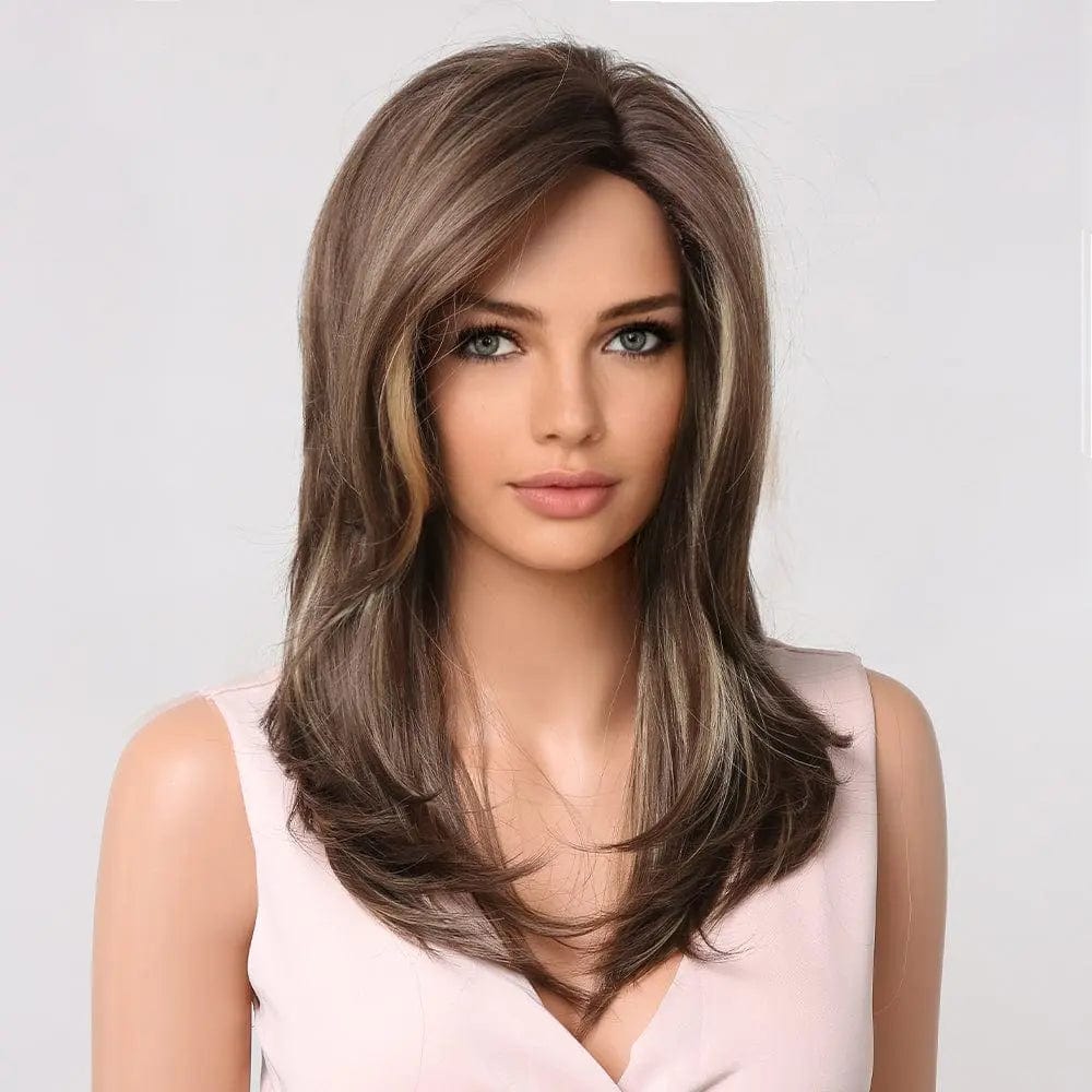 Perruque Synthétique Brune Longue - Blanca