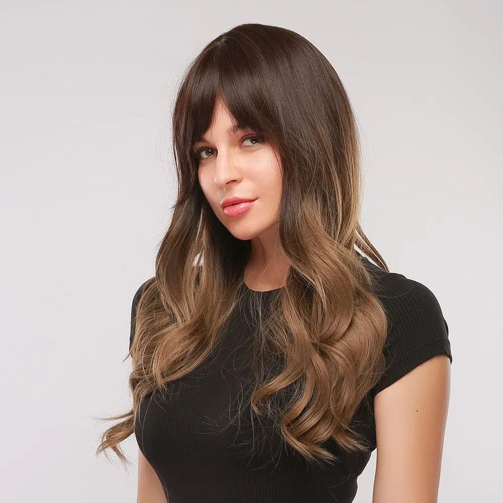 Perruque Synthétique Brune Longue - Camille