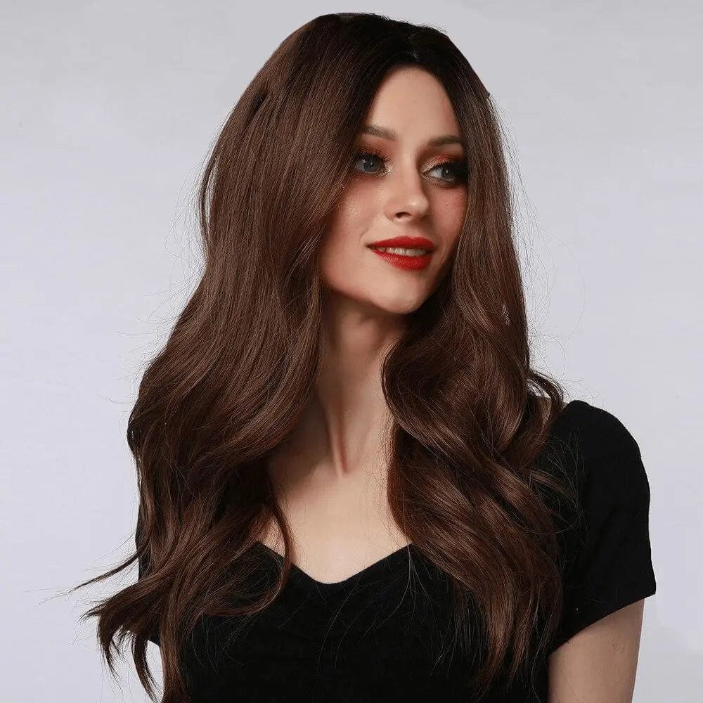 Perruque Synthétique Brune Longue - Catriona