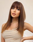Perruque Synthétique Brune Longue - Delia - Perruque Femme