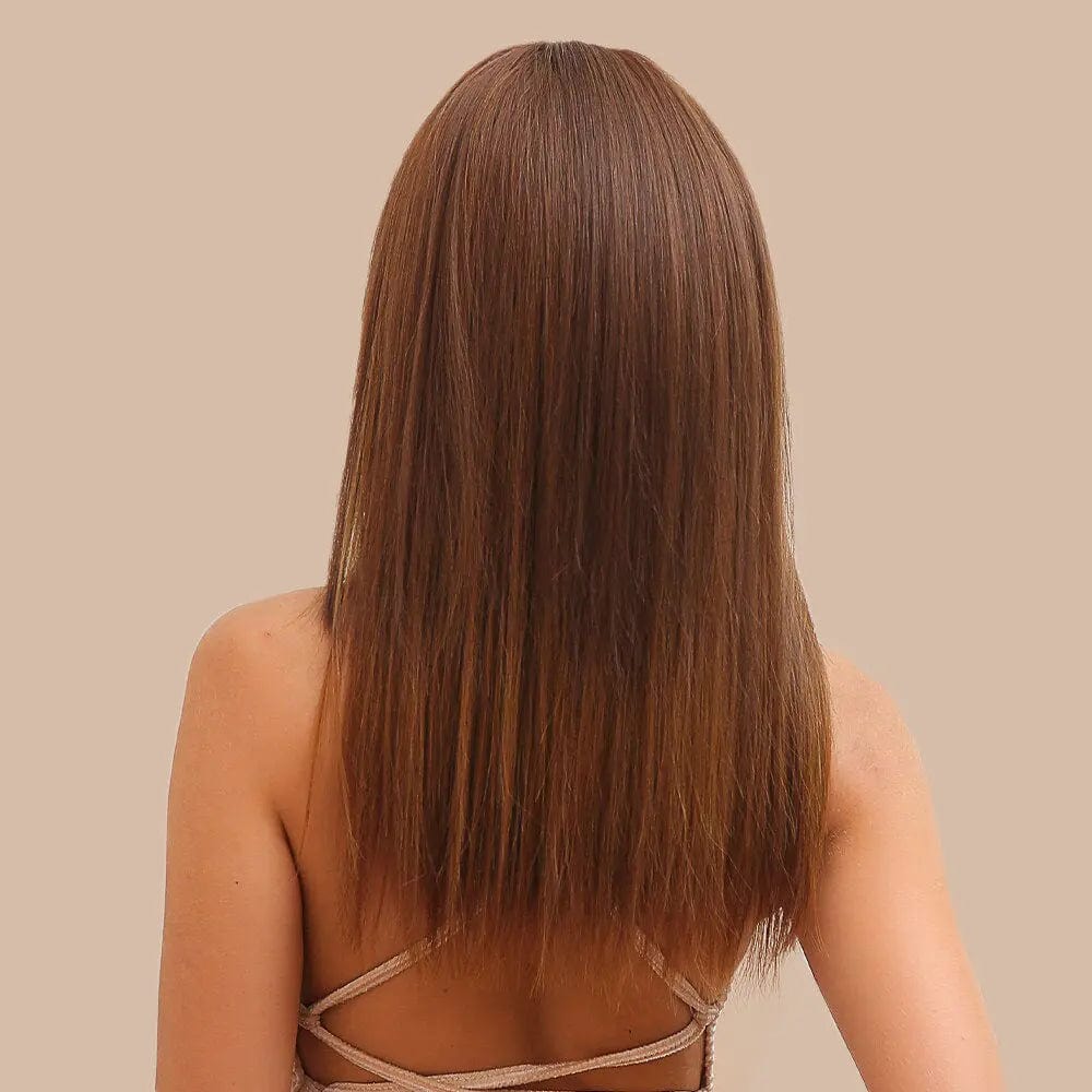 Perruque Synthétique Brune Longue - Delia