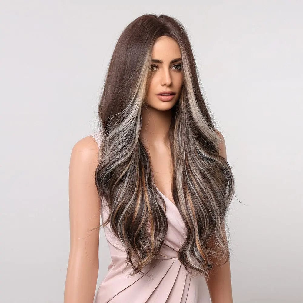 Perruque Synthétique Brune Longue - Glenda