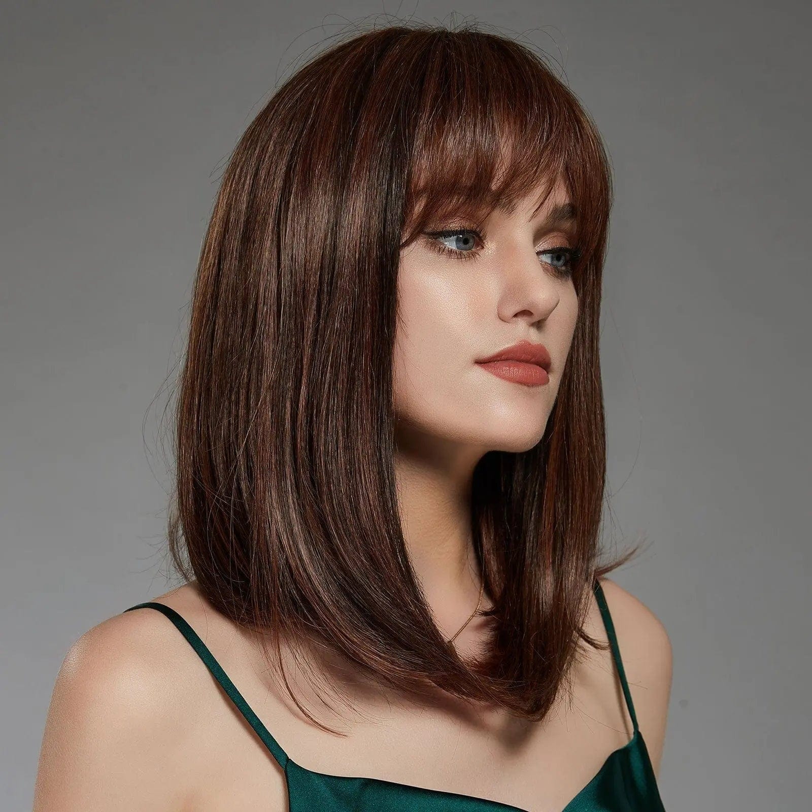 Perruque Synthétique Brune Longue - Hyacinth