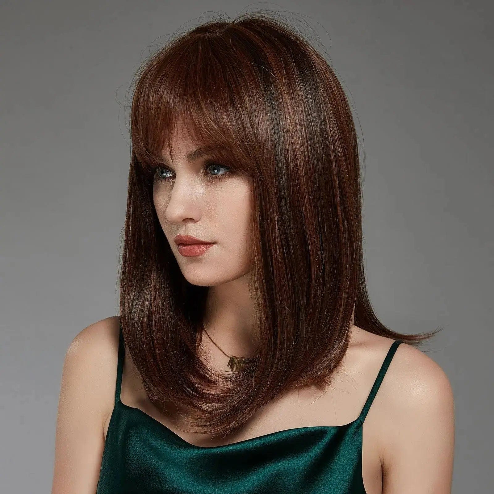 Perruque Synthétique Brune Longue - Hyacinth