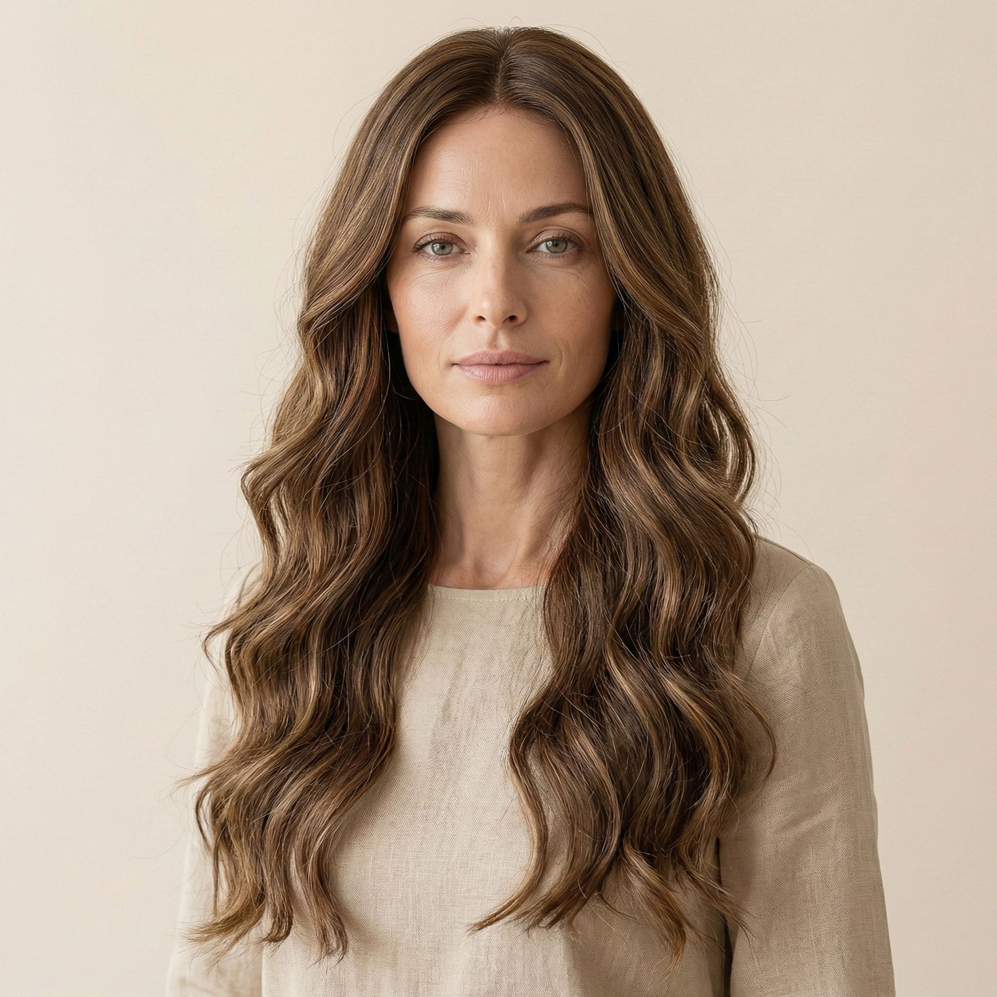 Perruque Synthétique Brune Longue - Louise