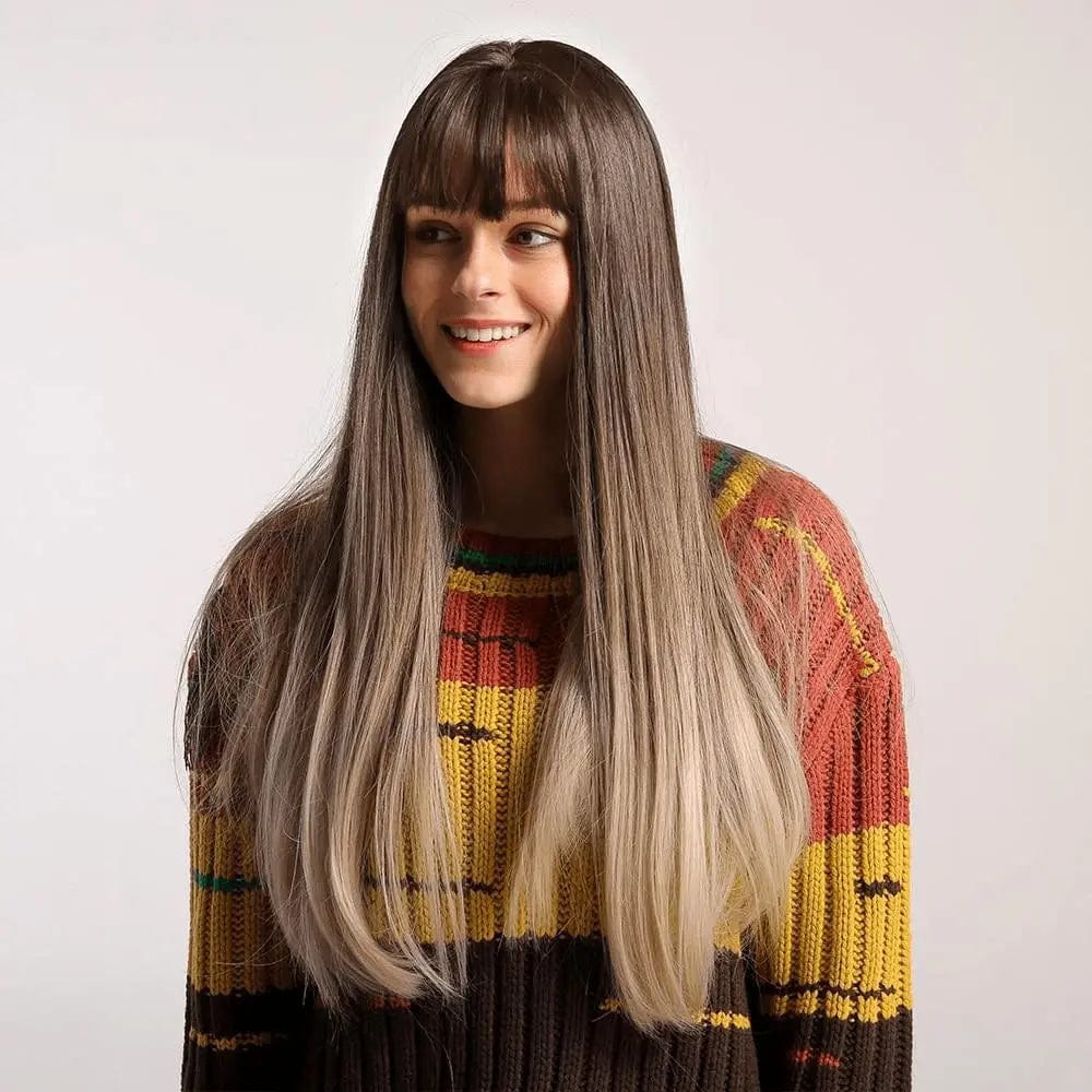 Perruque Synthétique Brune Longue - Neva