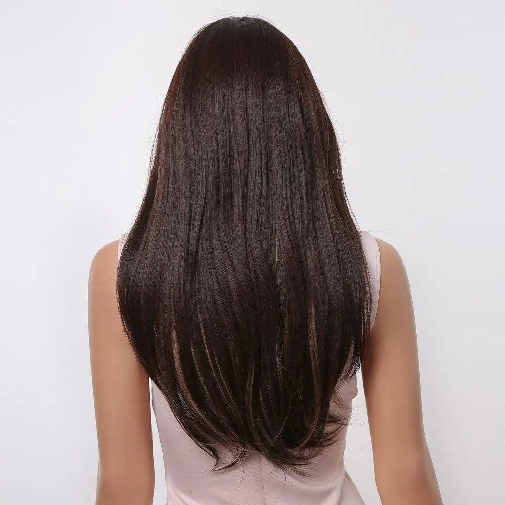Perruque Synthétique Brune Longue - Nyssa