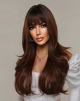 Perruque Synthétique Brune Longue - Perla - Perruque Femme