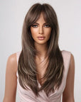 Perruque Synthétique Brune Longue - Querida - Perruque Femme