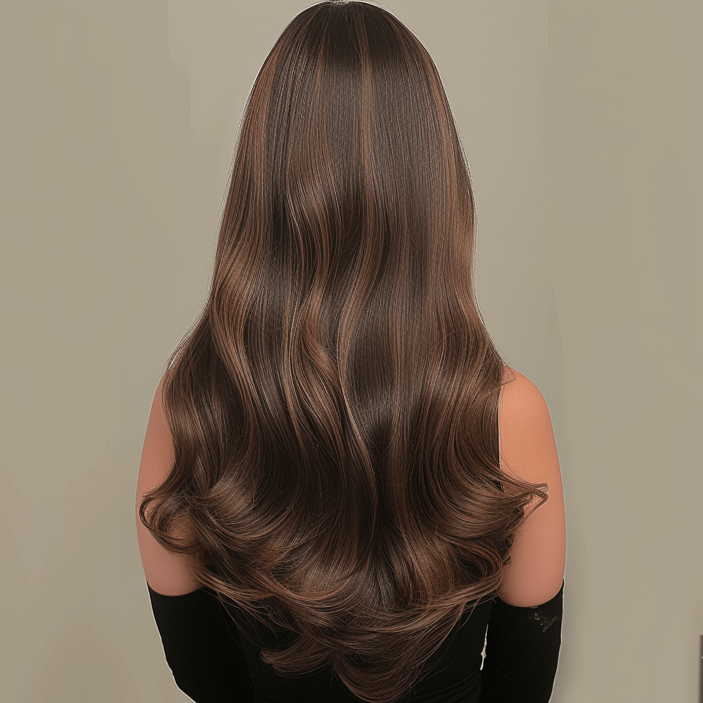 Perruque Synthétique Brune Longue - Zoe