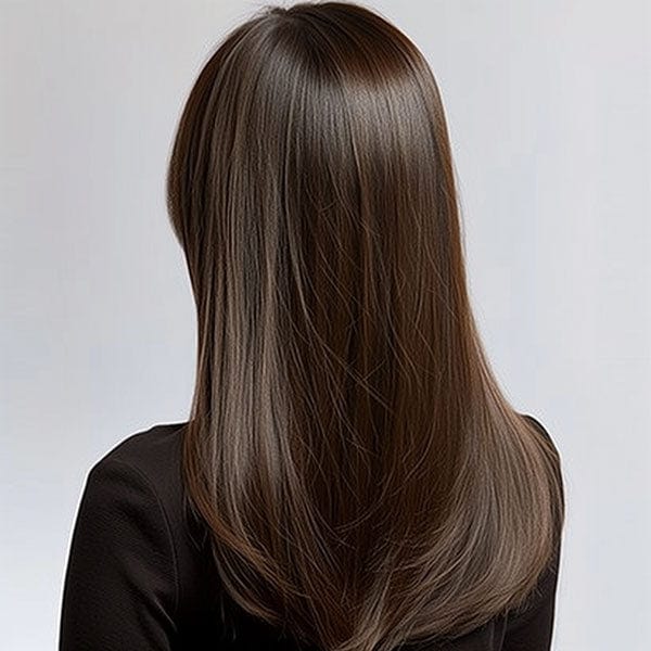 Perruque Synthétique Brune Mi-Longue - Patricia