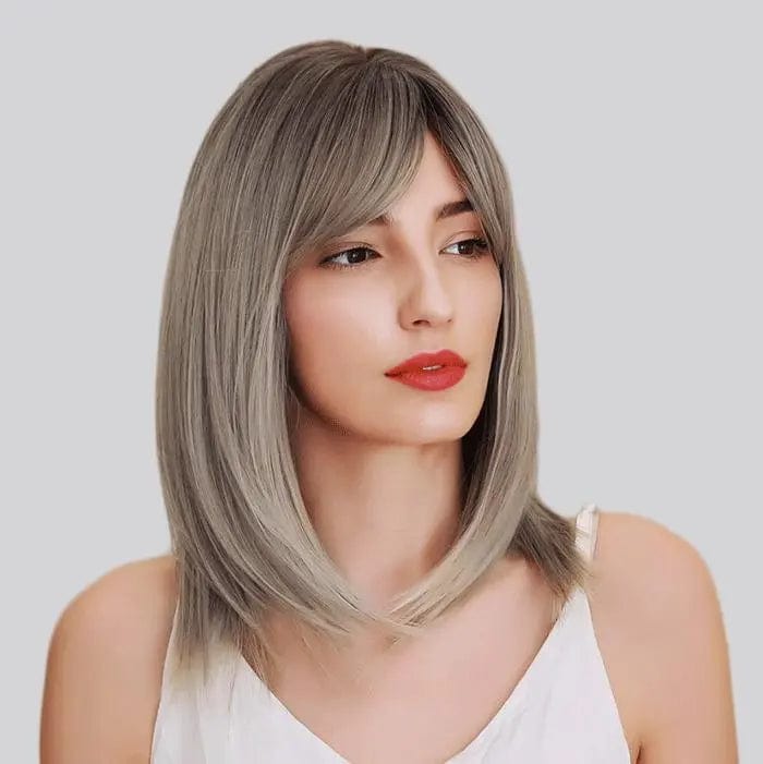 Perruque Synthétique Brune Mi-longue - Romilly