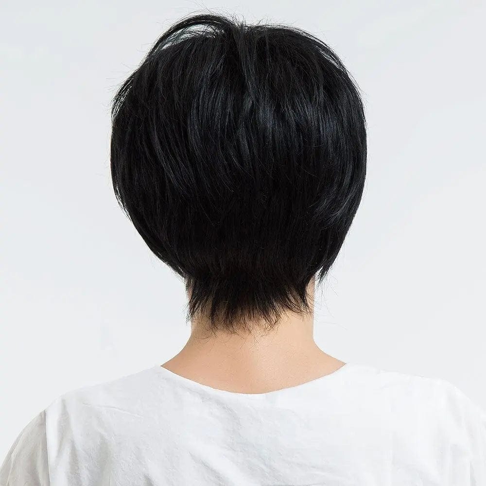 Perruque Synthétique Noire Courte - Sariel