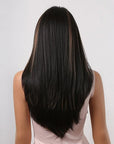 Perruque Synthétique Noire Longue - Ivette