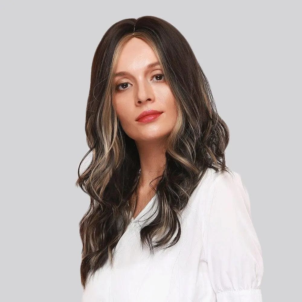 Perruque Synthétique Brune Longue - Qadira