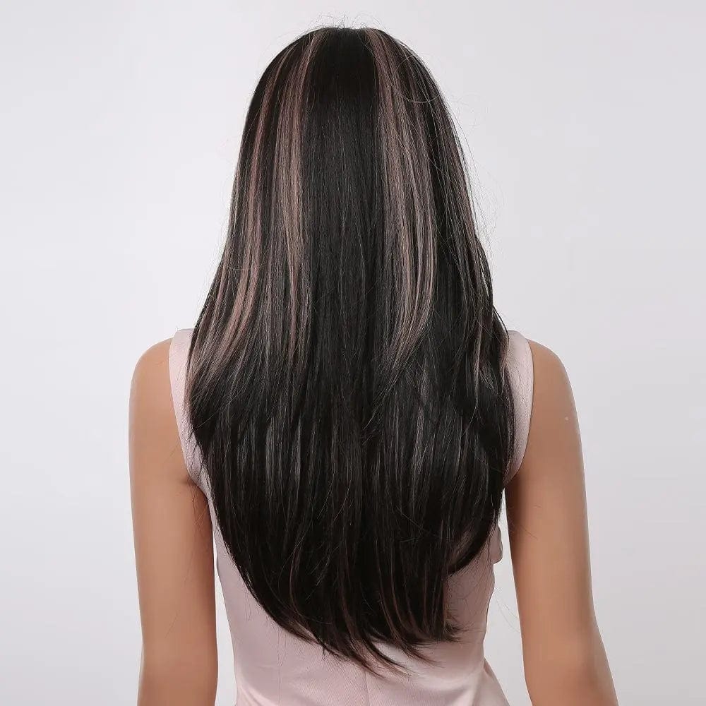 Perruque Synthétique Noire Longue - Romane