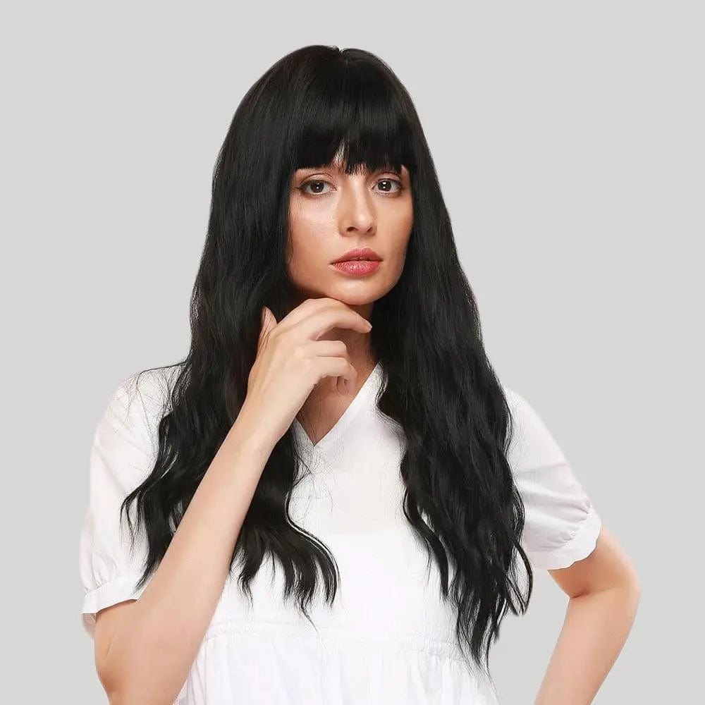 Perruque Synthétique Noire Longue - Vianne