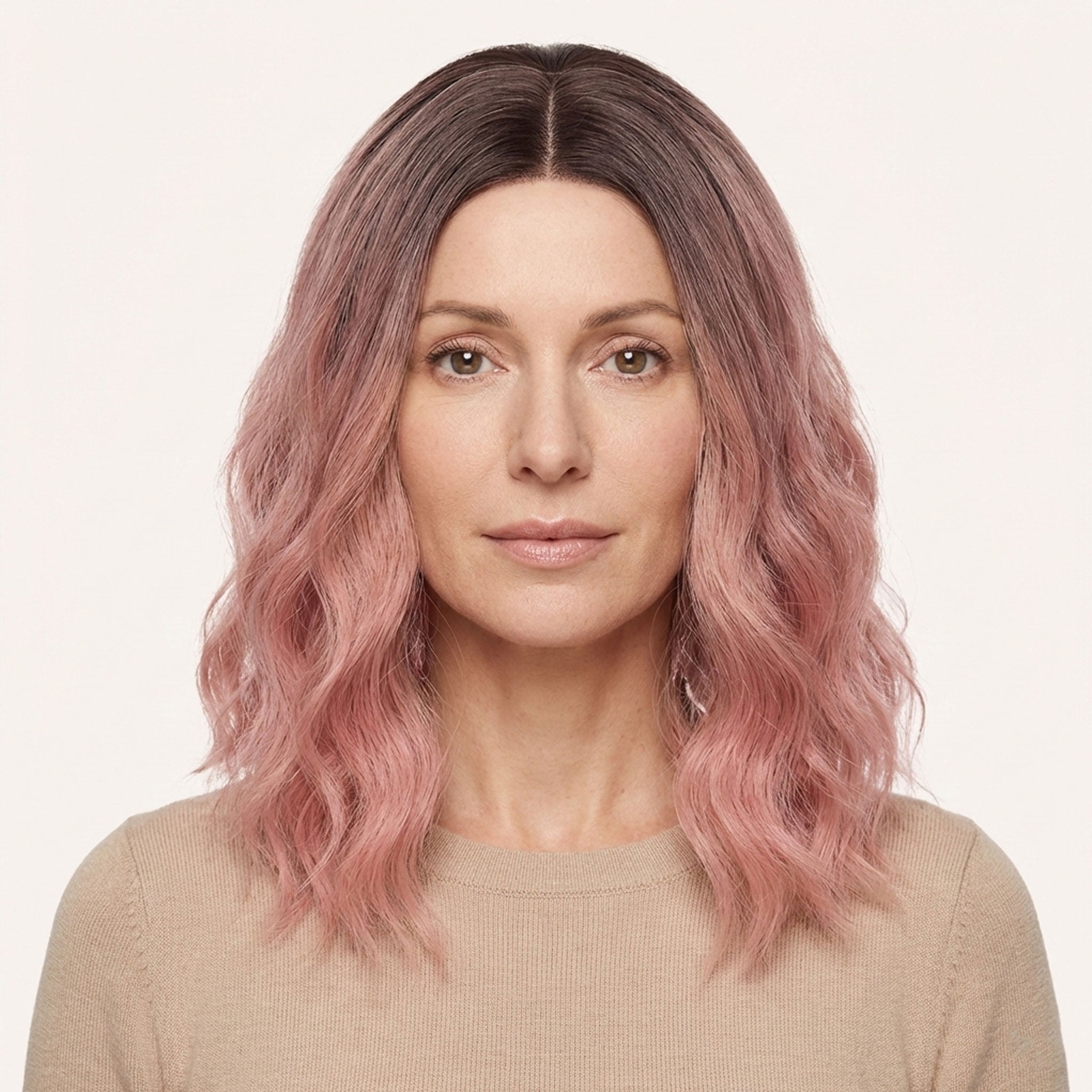 Perruque Synthétique Rose Courte - Cecily