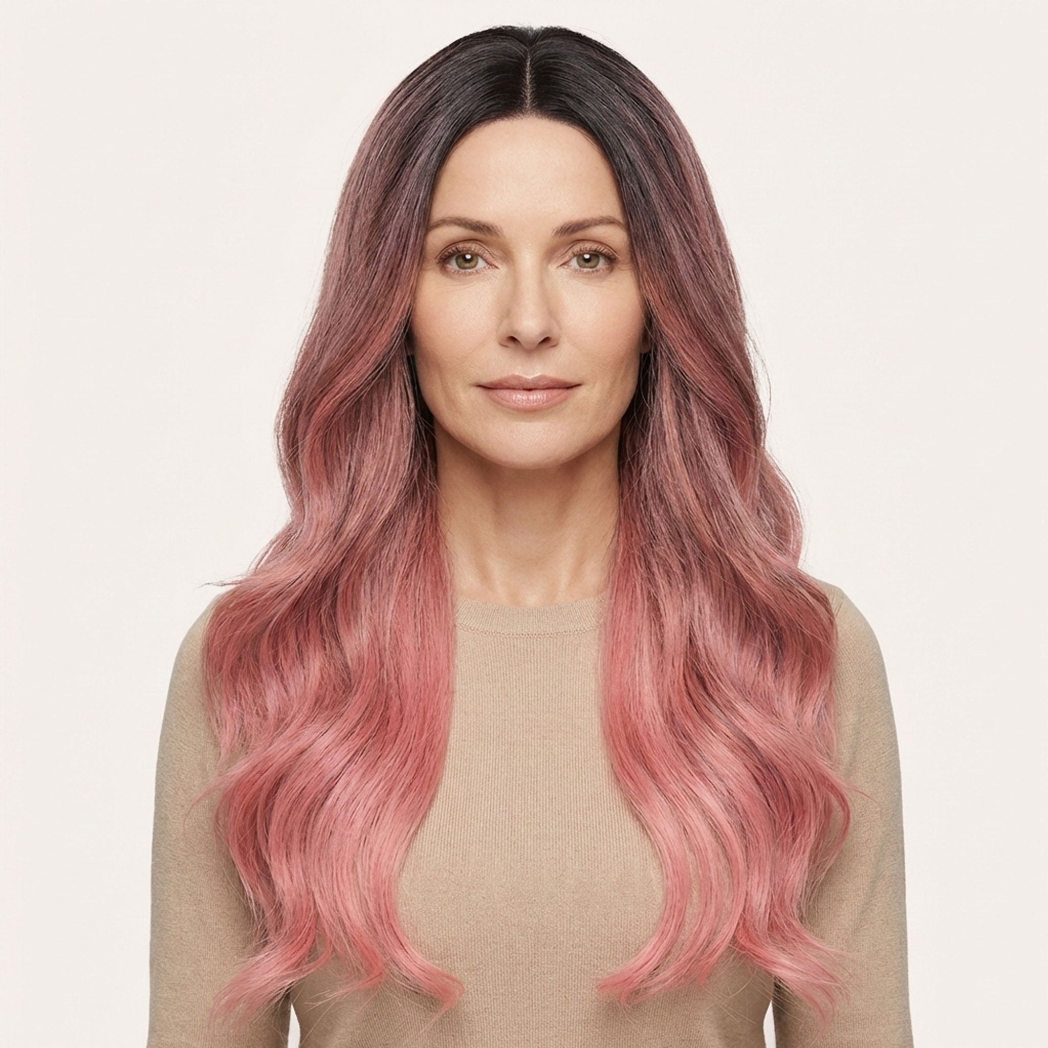 Perruque Synthétique Rose Longue - Fernanda