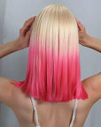 Perruque Synthétique Rose Mi-longue - Jocasta