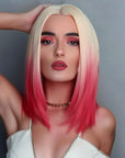 Perruque Synthétique Rose Mi-longue - Jocasta