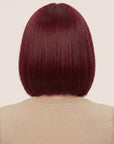 Perruque Synthétique Rouge Courte - Mirabel - dos