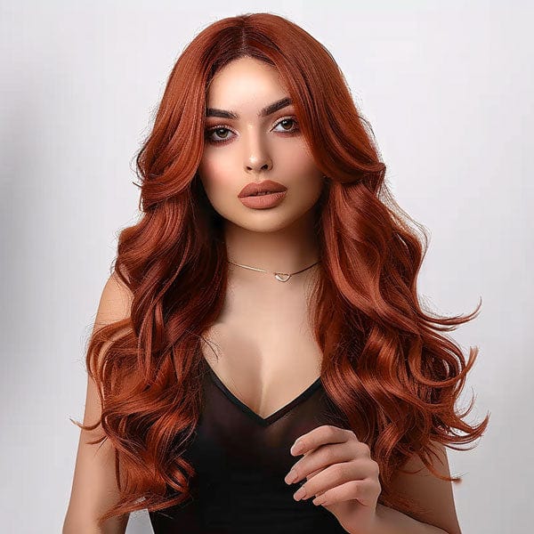 Perruque Synthétique Rouge Longue - Althea