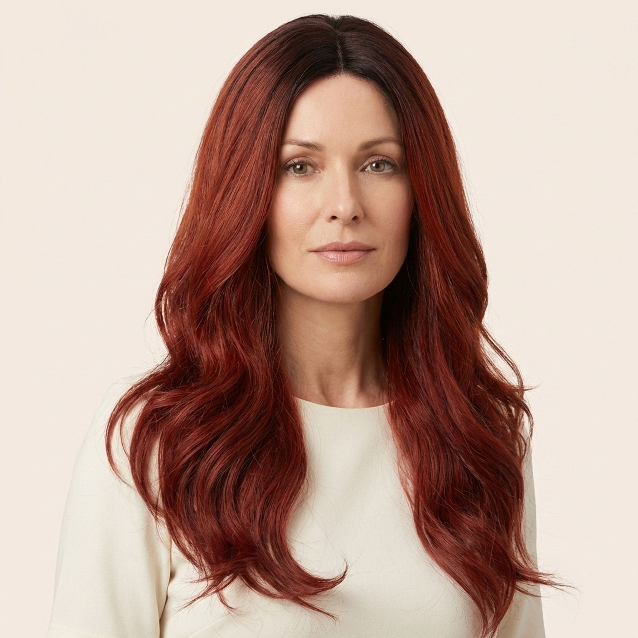 Perruque Synthétique Rouge Longue - Althea