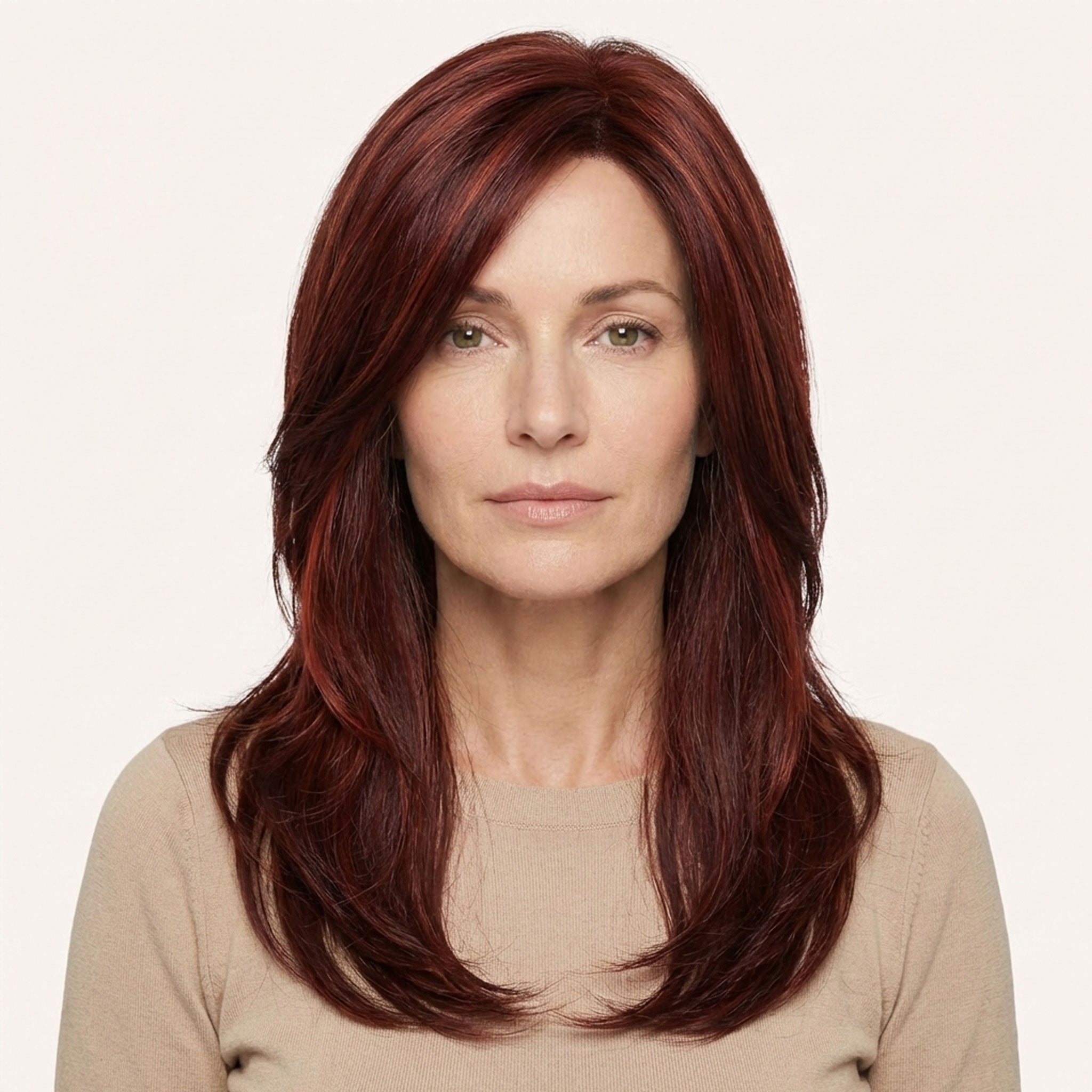 Perruque Synthétique Rouge Longue - Ysadora