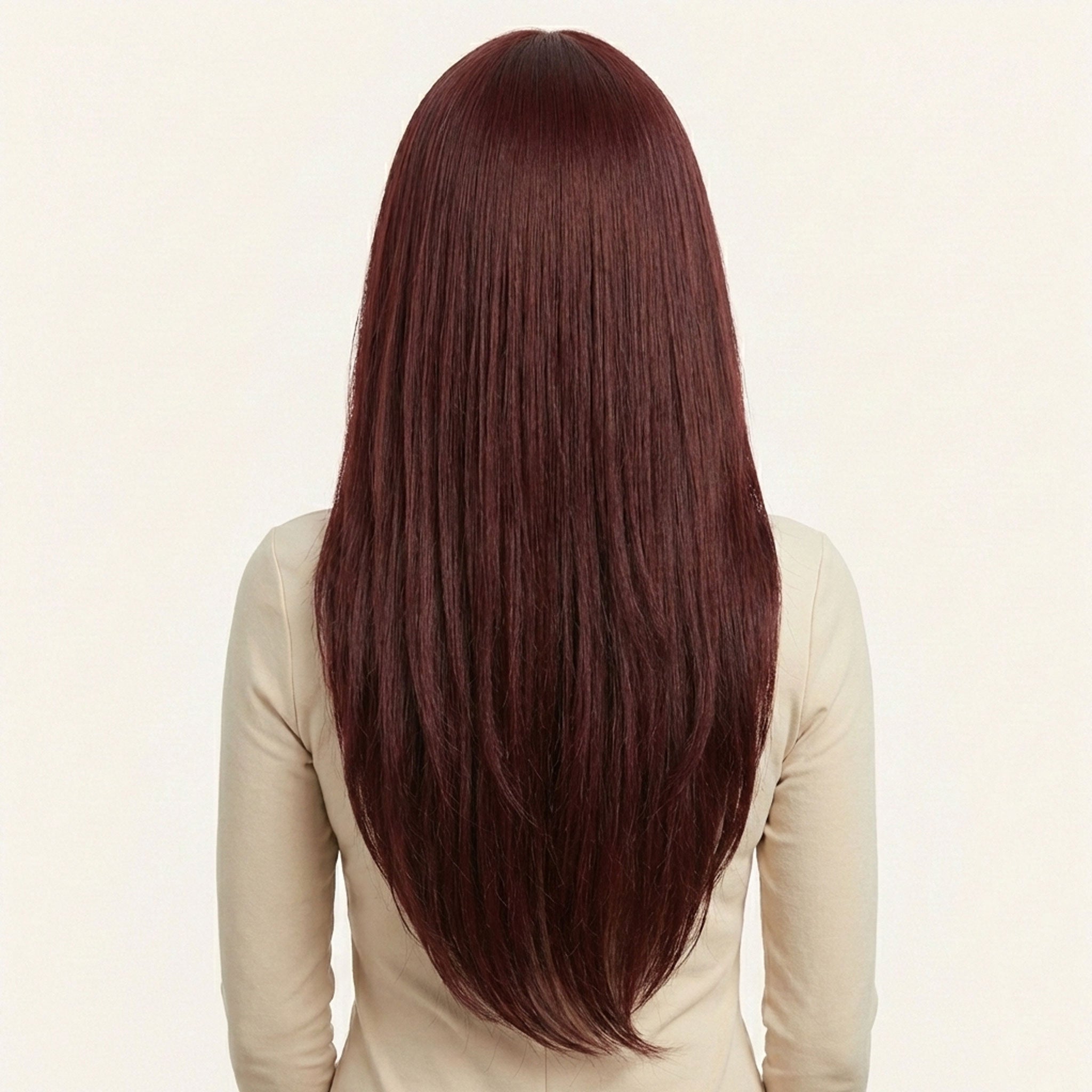 Perruque Synthétique Rouge Longue - Faustine